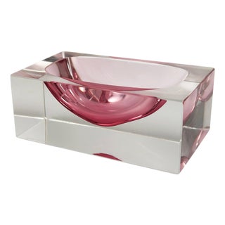 Vintage Murano Glass Bowl by Alessandro Mandruzzato, 1980s For Sale