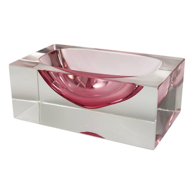 Vintage Murano Glass Bowl by Alessandro Mandruzzato, 1980s For Sale