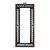 Wood Brown Scroll Motif Rim Rectangular Picture Painting Frame For Sale