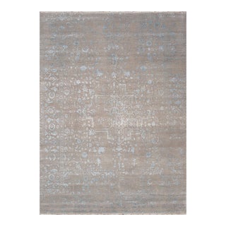 Pasargad Home Transitional Silver Area Rug, 8'10'' X 12' 2'' For Sale