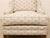 Hollywood Regency Vintage Champagne Jacquard Lounge Chair For Sale - Image 3 of 8