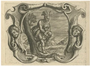 After Galle, Jesuit Emblem: The Dream Depicts Love at Play, 1615, Print