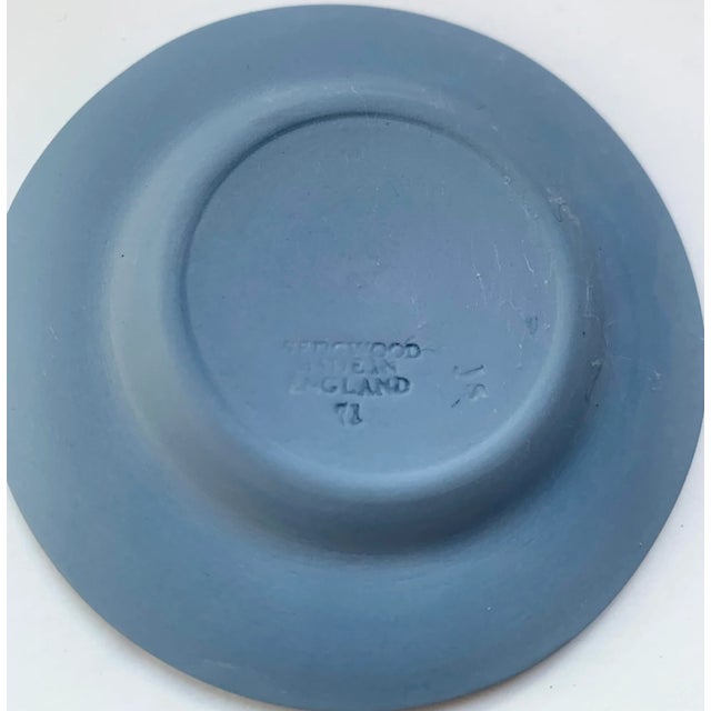 Wedgwood Vintage Mid-Century Wedgwood Blue Jasperware Ashtray/Catchall For Sale - Image 4 of 7