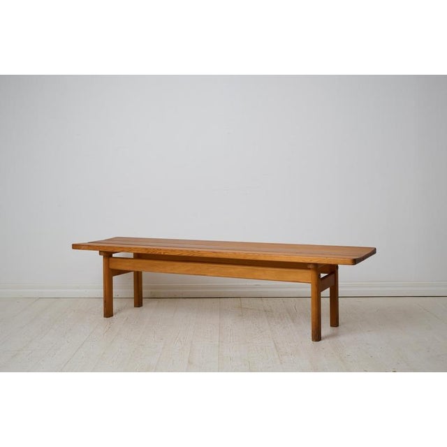 Scandinavian modern bench “Asserbo” by Børge Mogensen. Made by Karl Andersson & Söner in Sweden around 1970. The frame is...