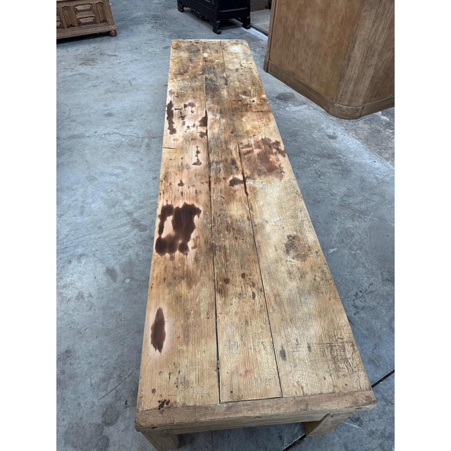 Large Beech Coffee Table, 1950s For Sale - Image 13 of 14