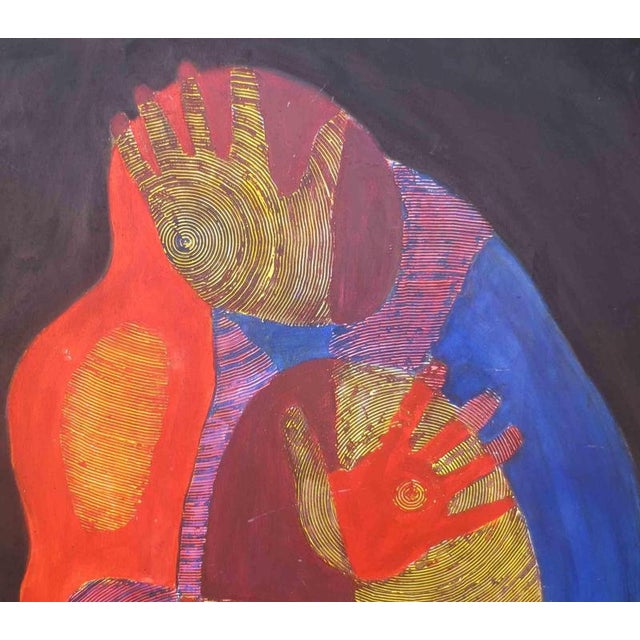 Painting by Massimo Greco, realized in acrylic and mixed media on wood. Hand signed on rear by the Artist. This piece is...
