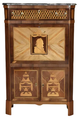 Louis Seize Baroque Secretaire