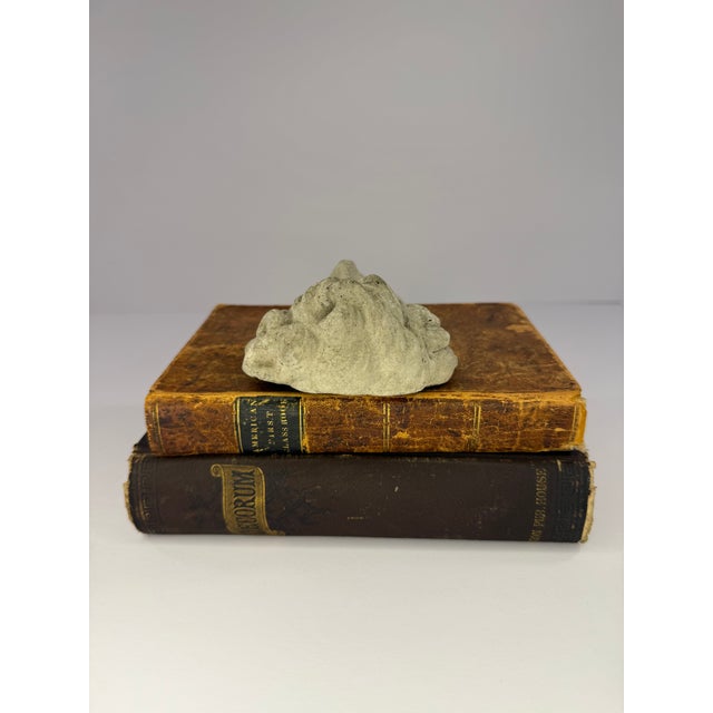 1990s Concrete Decorative Greek Face Mask Wall Hanging For Sale - Image 4 of 4