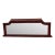 19th Century French Empire Walnut Figure Vener Hallway Wall Mirror. For Sale