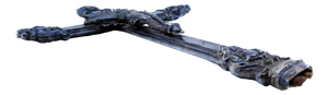 Silver Crucifix with Wooden Interior with Reliefs