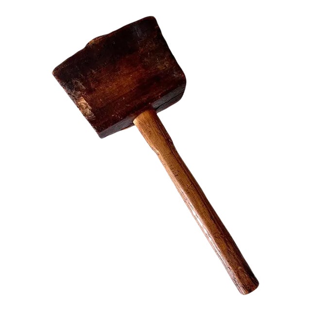 Hand Made Wooden Mallet For Sale