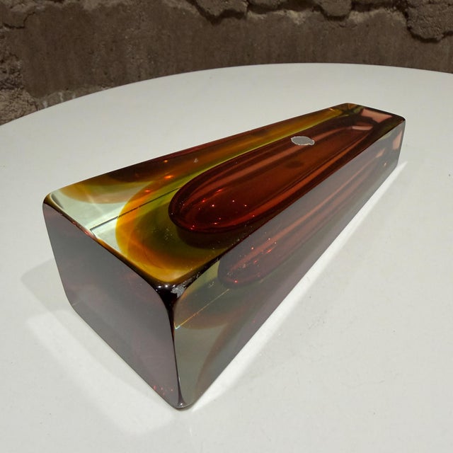 Murano Vase Sommerso Attr Pavel Hlava Italy Mid Century Modern For Sale - Image 13 of 17