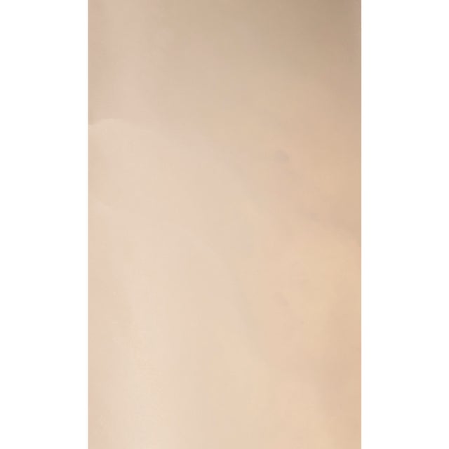 Modern Kelly Wearstler for Visual Comfort Signature Formosa 20" Linear Sconce in Alabaster and Antique-Burnished Brass For Sale - Image 3 of 9