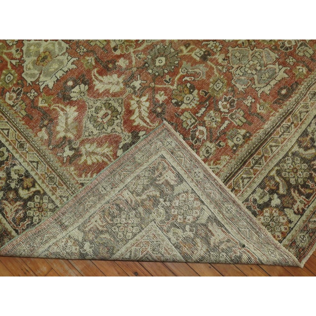 Traditional Rust Room Size Antique Rug, 8'11'' X 12'3'' For Sale In New York - Image 6 of 10