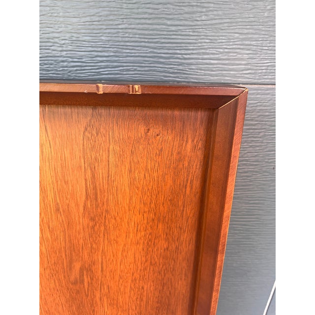 1970s 1970s Tobago Brutalist Walnut Headboard For Sale - Image 5 of 8