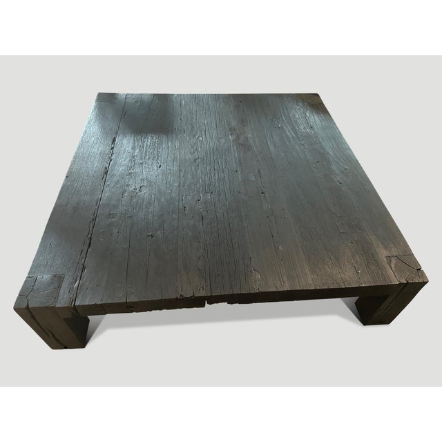 Andrianna Shamaris Impressive Minimalist Charred Coffee Table For Sale - Image 14 of 18