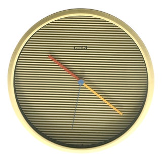 Vintage Wall Clock from Philips, 1970s For Sale