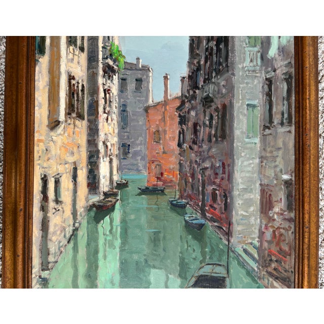 1950s Italian Oil Painting by Guiseppe Marino (1916-1975), Framed For Sale - Image 4 of 12