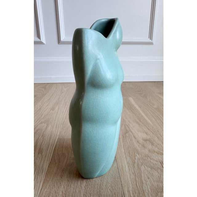 Vintage Donna Polseno Sculptural Ceramic Female Form Vase For Sale In Chicago - Image 6 of 11