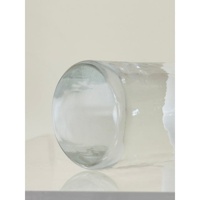 1970’s Signed Alfredo Barbini Sommerso Glass Vase For Sale - Image 13 of 13