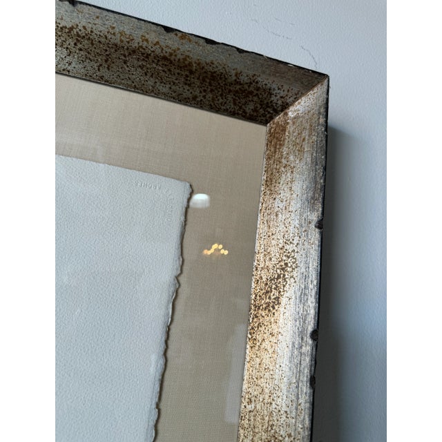 Davison " Triptych Flowers " Watercolor on Paper Painting, Framed For Sale - Image 11 of 12