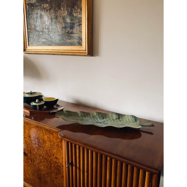 Leaf Shaped Centerpiece, France 1970s For Sale - Image 4 of 13