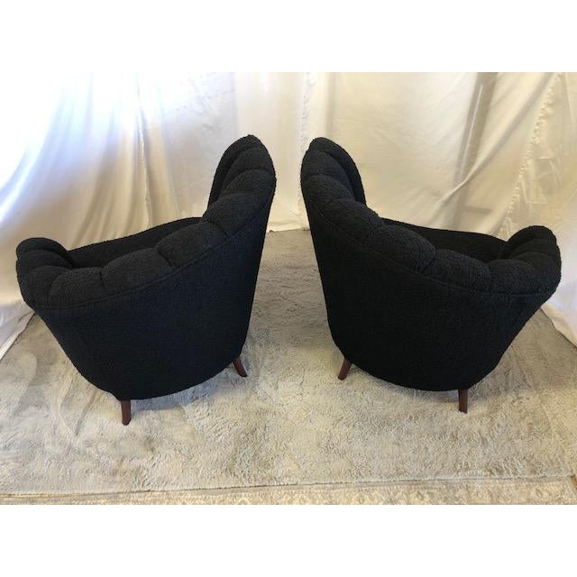 Mid 20th Century Kagan Style Channel Back Nautilus Chairs, a Pair For Sale In San Antonio - Image 6 of 8