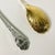 Vintage Hollywood Regency Art Deco Boho Chic Etched Plated Stainless Salad Utensils - A Pair For Sale - Image 11 of 12
