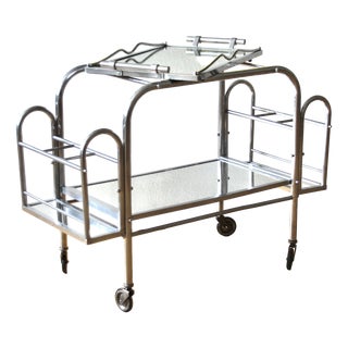 Art Deco French Bar Trolley, 1940s For Sale