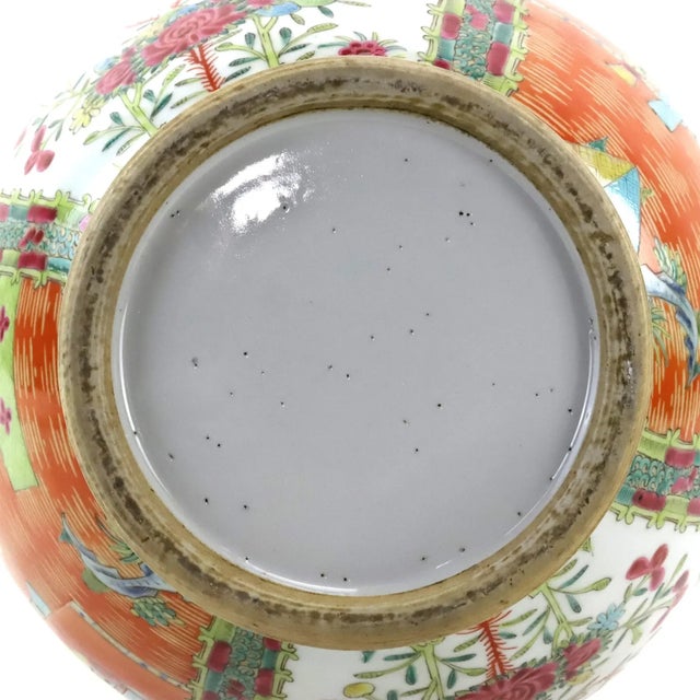 Ceramic A Pair of Large Guangcai Porcelain Vases in the 19th Century For Sale - Image 7 of 12