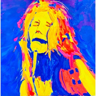 Modern Narratives Collection — Pop Art Portrait (24″×24″, Original Oil on Canvas) For Sale