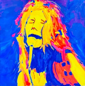 Modern Pop Art Portrait (24″×24″, Original Oil on Canvas)