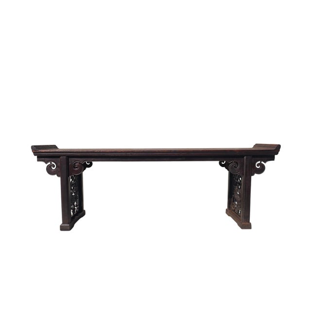 Mid 18th Century 107" Long Everted-Flange Altar Table For Sale - Image 9 of 9