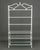 Hollywood Regency White Patinated Metal Etagere For Sale - Image 10 of 10