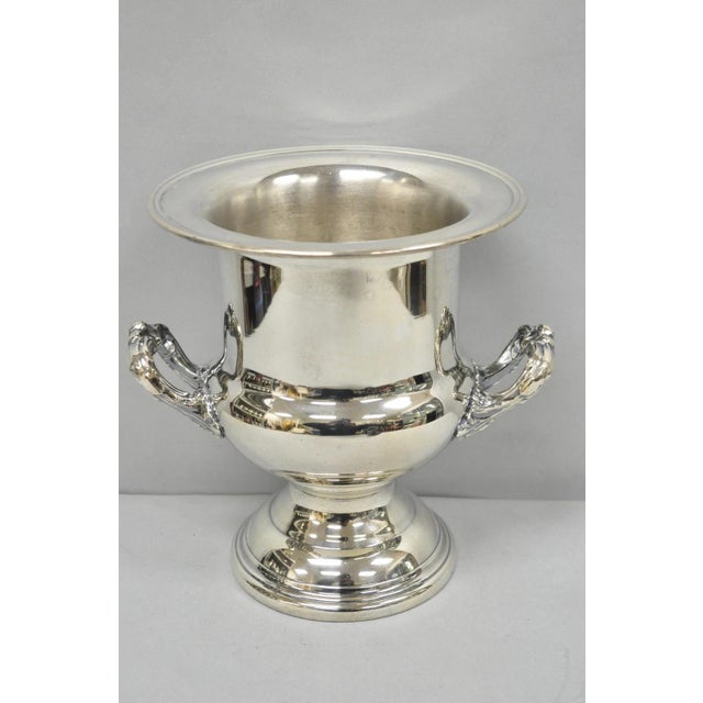Vintage Victorian Silver Plated Trophy Cup Urn Champagne Chiller Bar Ice Bucket For Sale - Image 13 of 13