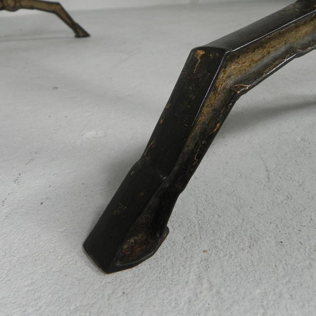 Art Deco Bistro Table with Oak Top on Cast Iron Table, 1930s For Sale - Image 17 of 18