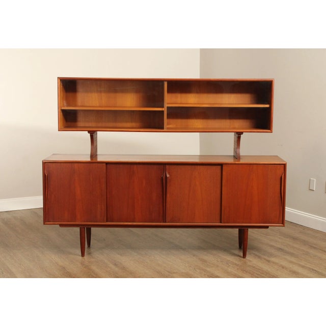 Danish Modern Teak Sideboard Cabinet For Sale - Image 10 of 12