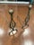 Vintage Hand-Forged Wrought Iron Fireplace Hearth Set: Contemporary 3-Piece Screen & Pair of Andirons For Sale - Image 11 of 12