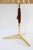 Mid-Century Modern Vintage Tripod Table Lamp in Teak and Brass by Rupert Nikoll, 1960s For Sale - Image 3 of 9