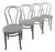 Vintage White Bistro Chairs, 1930s, Set of 4 For Sale