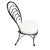 Restored Mid-Century Iron Café Patio/Outdoor "Ribcage" Chair by Woodard Set of 30 For Sale In Los Angeles - Image 6 of 9