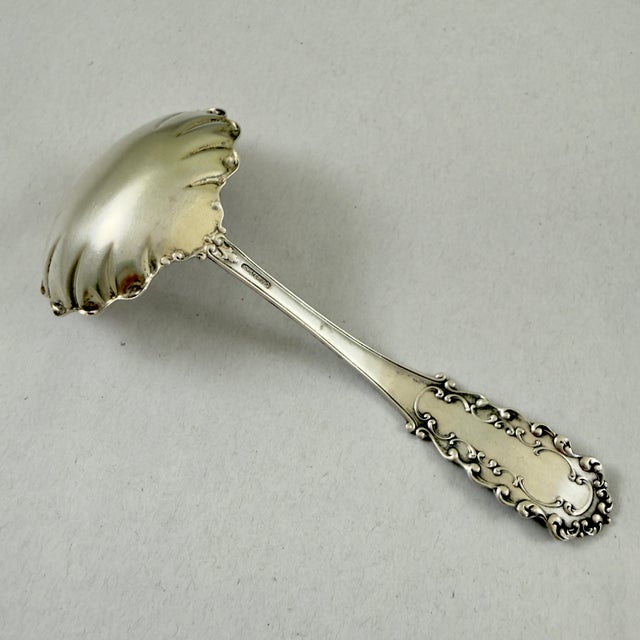 1890s Wallace Watson Sterling Silver Victoria Pattern Sauce Ladle For Sale In Philadelphia - Image 6 of 10