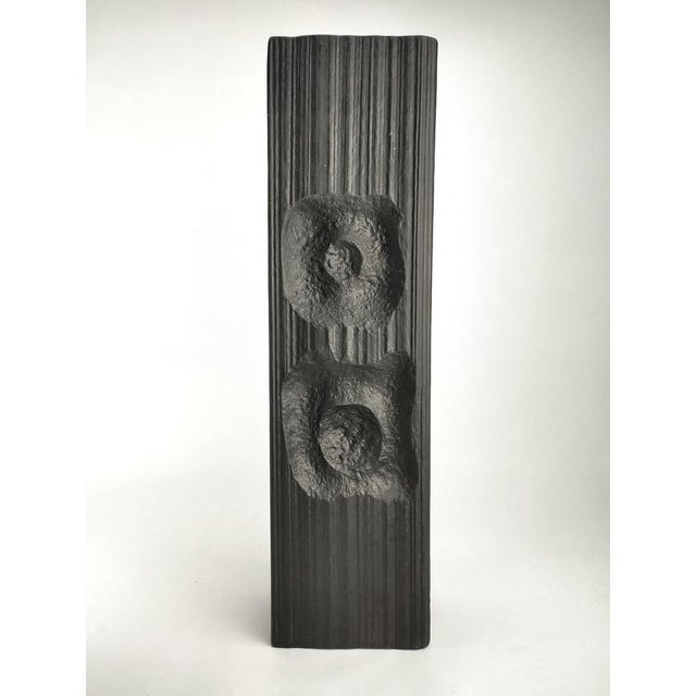 Large Porcelaine Noir Vase by Martin Freyer for Rosenthal, 1970s For Sale - Image 13 of 13