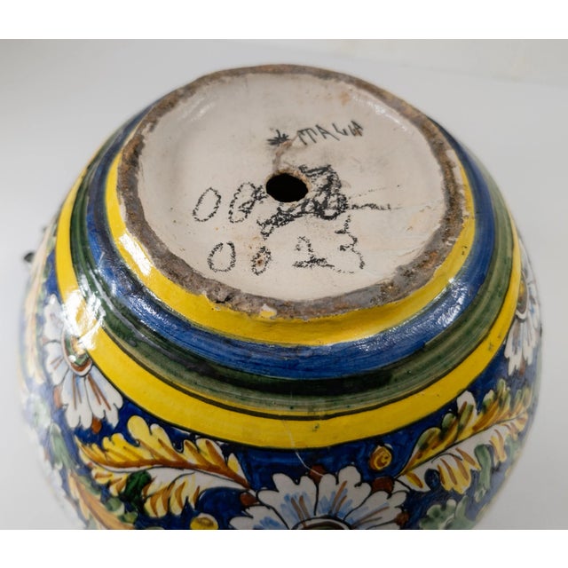 Mid-Century Italian Faience Majolica Pottery Jardiniere Planter For Sale - Image 17 of 18