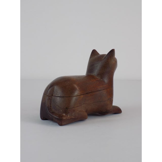 Gatto Box Handmade Carved, France, 1960 For Sale - Image 6 of 11