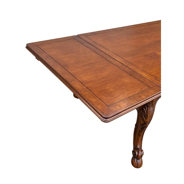 1990s Vintage Bau Furniture Carved French Dining Table For Sale - Image 5 of 12