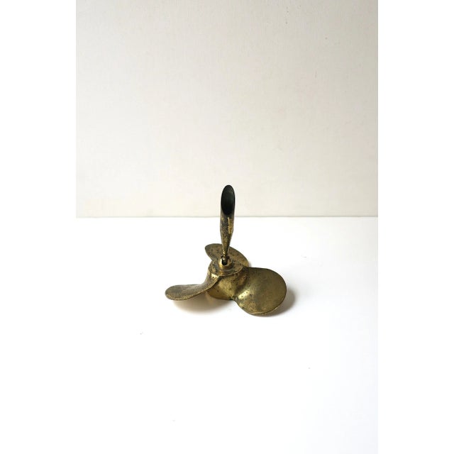 Mid 20th Century Brass Propeller Pen Holder For Sale - Image 5 of 10