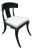 Grecian Klismos Style Ebonized Elm Chair For Sale