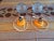 Glass 1970s Graewe West German Space Age Orange Glass Table Lamps – Pair For Sale - Image 7 of 10