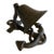 Vintage Cast Iron Nautical Bell on Anchor Base For Sale
